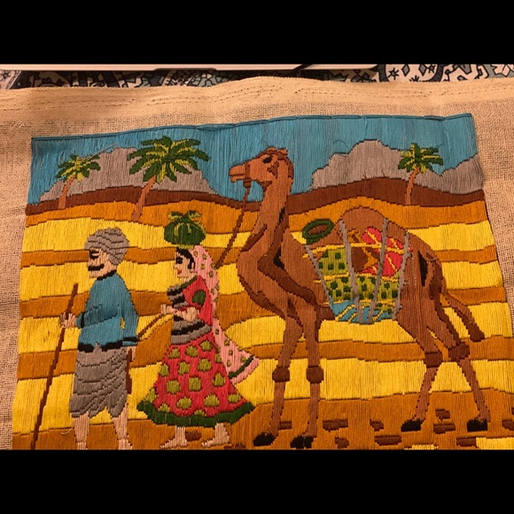 Hand embroidered painting - Picture 2 of 4